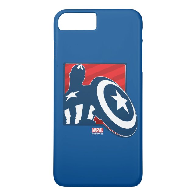 Captain America Silhouette Icon Case-Mate iPhone Case (Back)