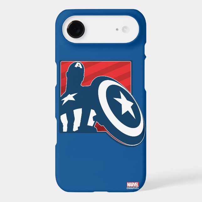 Captain America Silhouette Icon Case-Mate iPhone Case (Back)