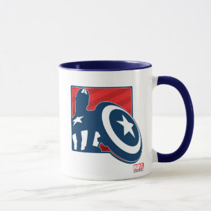 Captain America Silhouette Icon Mug