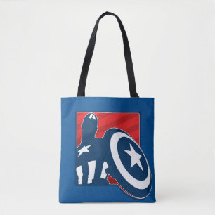 Captain America Silhouette Icon Tote Bag