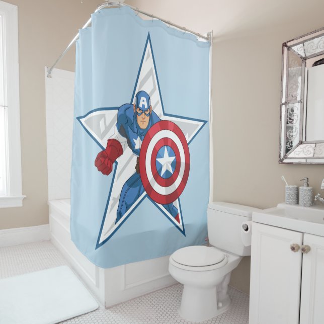 Captain America Star Graphic (In Situ)