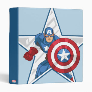 Captain America Star Graphic Binder