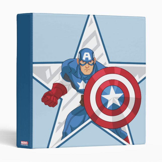 Captain America Star Graphic Binder (Front/Spine)