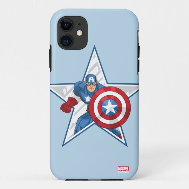 Captain America Star Graphic Case-Mate iPhone Case (Back)