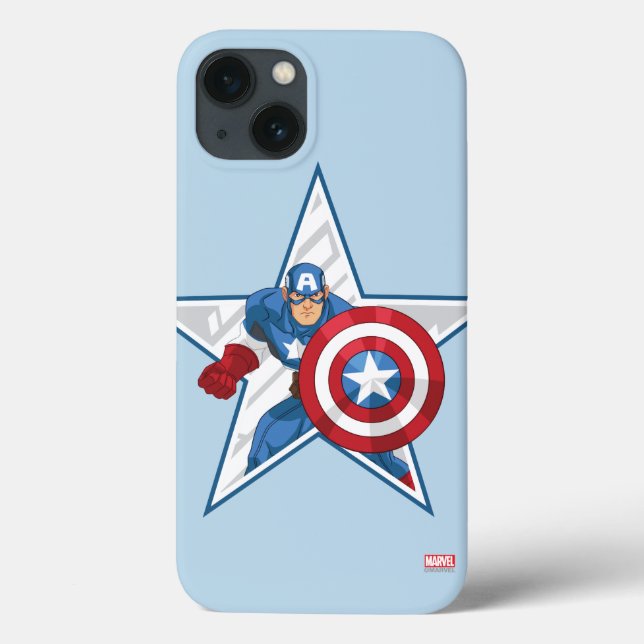 Captain America Star Graphic Case-Mate iPhone Case (Back)
