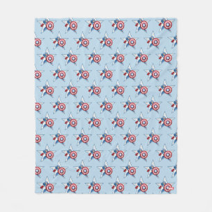 Captain America Star Graphic Fleece Blanket