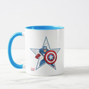 Captain America Star Graphic Mug