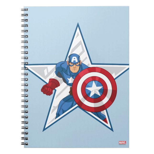 Captain America Star Graphic Notebook (Front)