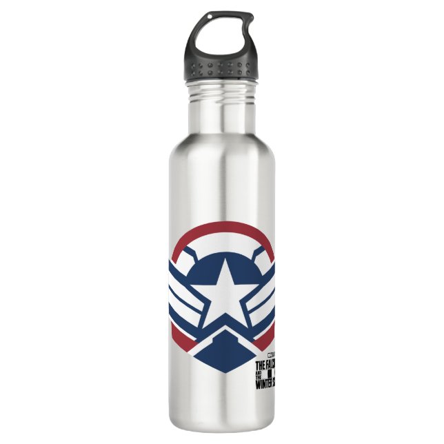 Captain America Stars & Stripes 710 Ml Water Bottle (Front)