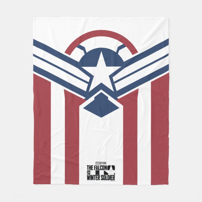 Captain America Stars & Stripes Fleece Blanket (Front)