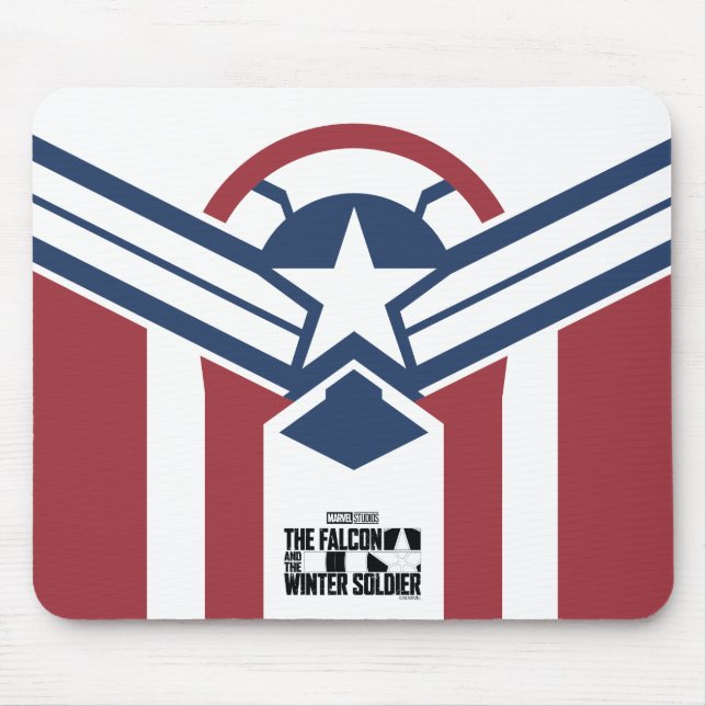 Captain America Stars & Stripes Mouse Pad (Front)