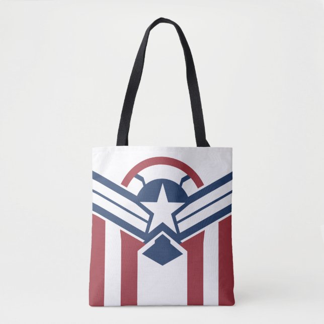 Captain America Stars & Stripes Tote Bag (Front)