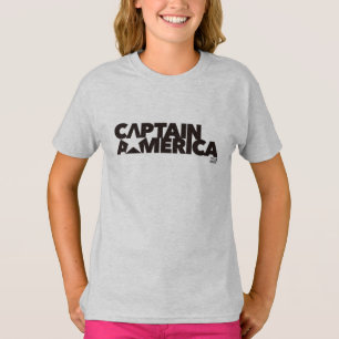 Captain America Stylized Star Name Graphic T-Shirt