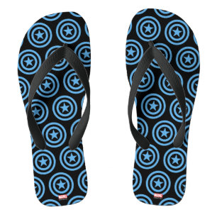 Captain America Super Soldier Logo Flip Flops