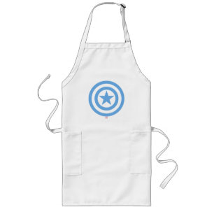 Captain America Super Soldier Logo Long Apron