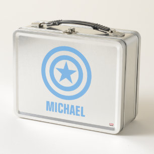 Captain America Super Soldier Logo Metal Lunch Box