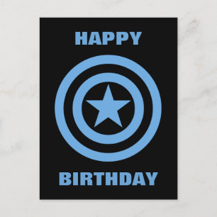 Captain America Super Soldier Logo Postcard