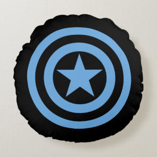 Captain America Super Soldier Logo Round Pillow