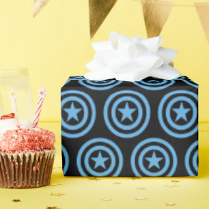 Captain America Super Soldier Logo Wrapping Paper
