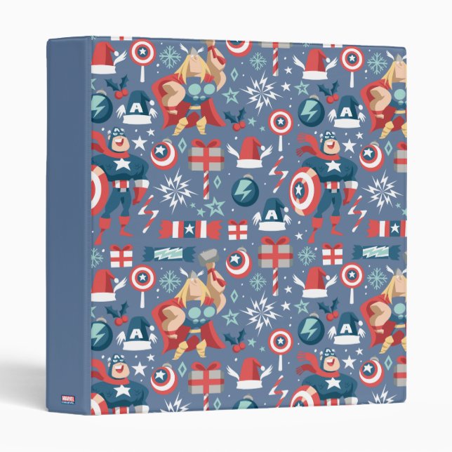 Captain America & Thor Holiday Gift Pattern Binder (Front/Spine)
