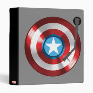 Captain America Vinyl Record Player Binder