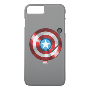 Captain America Vinyl Record Player iPhone 8 Plus/7 Plus Case