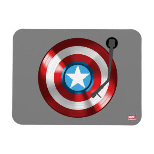Captain America Vinyl Record Player Magnet