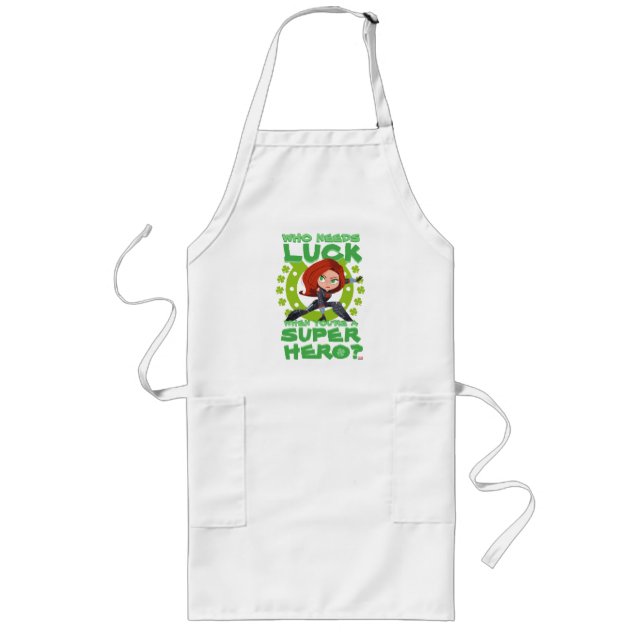 Captain America "Who Needs Luck" Long Apron (Front)