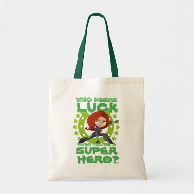 Captain America "Who Needs Luck" Tote Bag (Front)