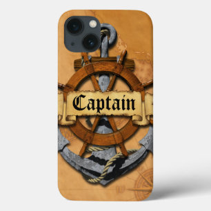 Captain Anchor And Wheel iPhone 13 Case