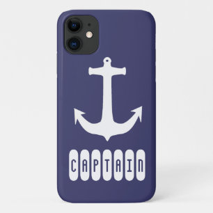 Captain Anchor Sea Ocean Sailing iPhone 11 Case