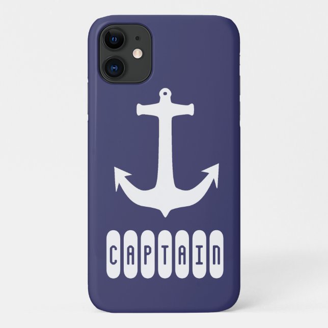 Captain Anchor Sea Ocean Sailing Case-Mate iPhone Case (Back)