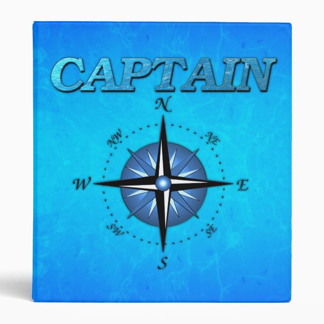 Captain And Compass Rose Binder (Front)