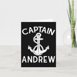 Captain Andrew Boating Boat Yacht Ship Anchor Card
