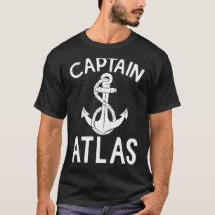 Captain Atlas Ship Boat Sailing Boating Yacht T-Shirt