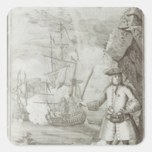 Captain Avery capturing Square Sticker