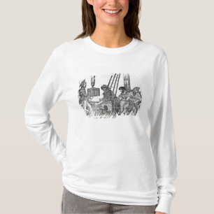 Captain Avery receiving three chests of Treasure T-Shirt