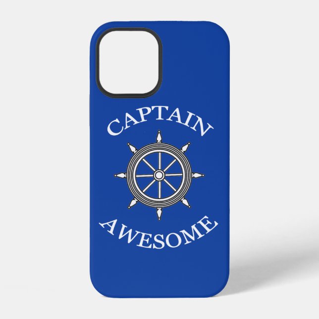 "Captain Awesome"  iPhone Case (Back)