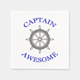 "CAPTAIN AWESOME" Paper Napkins