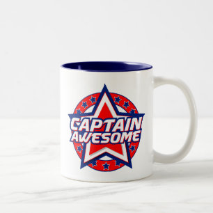 Captain Awesome Two-Tone Coffee Mug