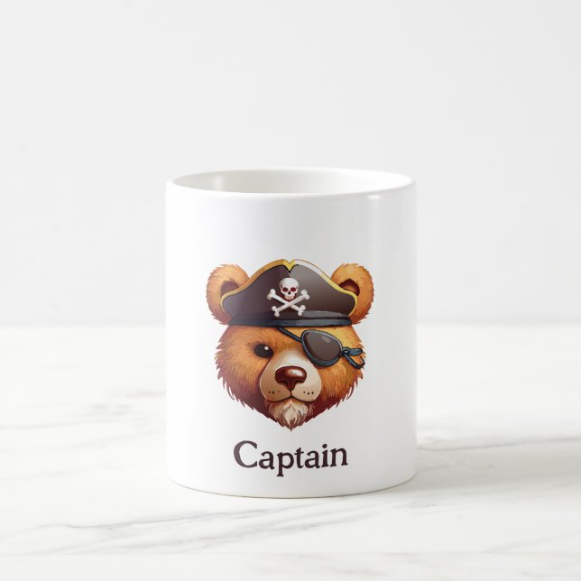 Captain Bear Coffee Mug (Center)