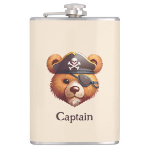 Captain Bear Hip Flask