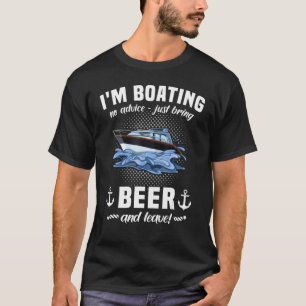 Captain Beer Boat Sports Boat Sailing Boat Motor B T-Shirt