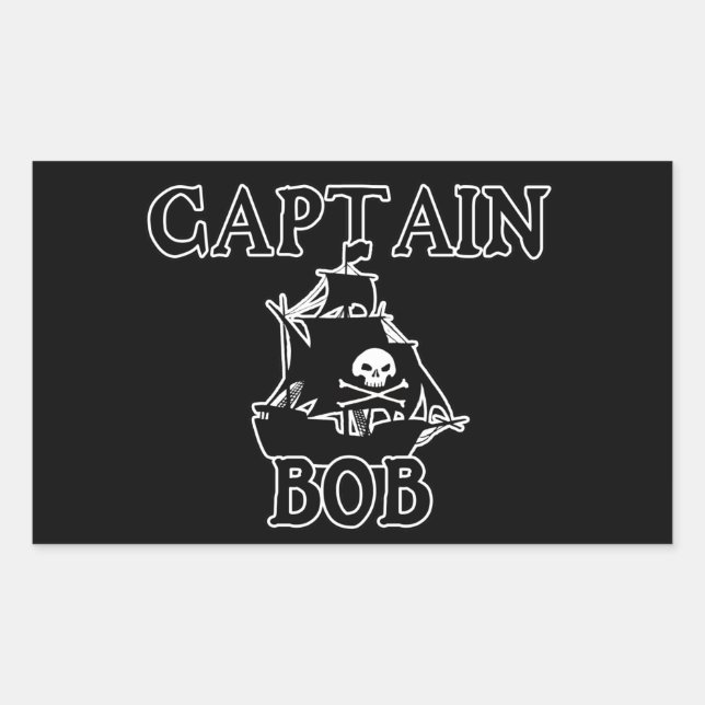 Captain Bob (Pirate Ship) Sticker (Front)