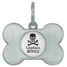 Captain Bones Pet Tag