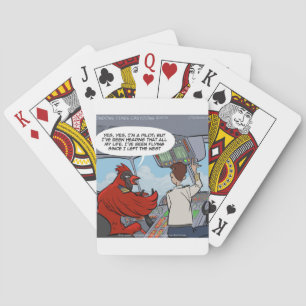 Captain Byrd Flies A Jumbo Jet Funny Playing Cards