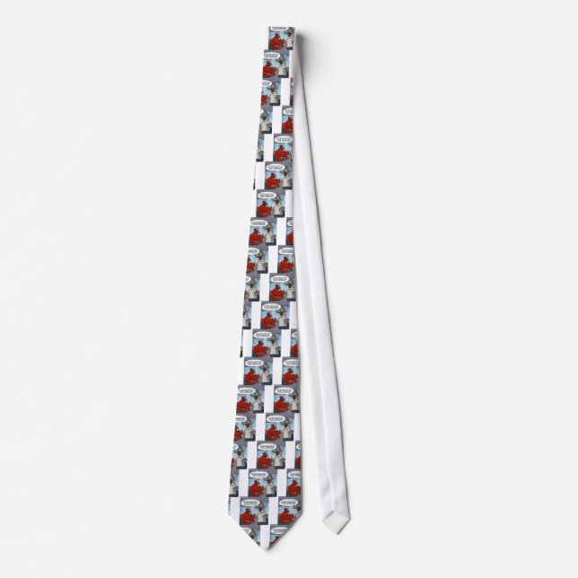 Captain Byrd Flies A Jumbo Jet Funny Tie (Front)