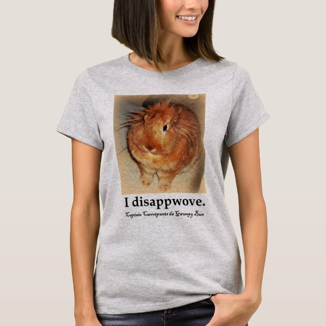 Captain Carrotpants Bunny Rabbit T shirt (Front)