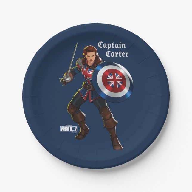 Captain Carter Paper Plate (Front)