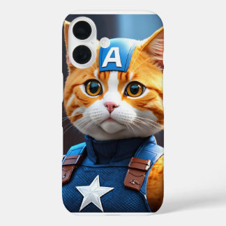 Captain Cat iPhone 16 Cover